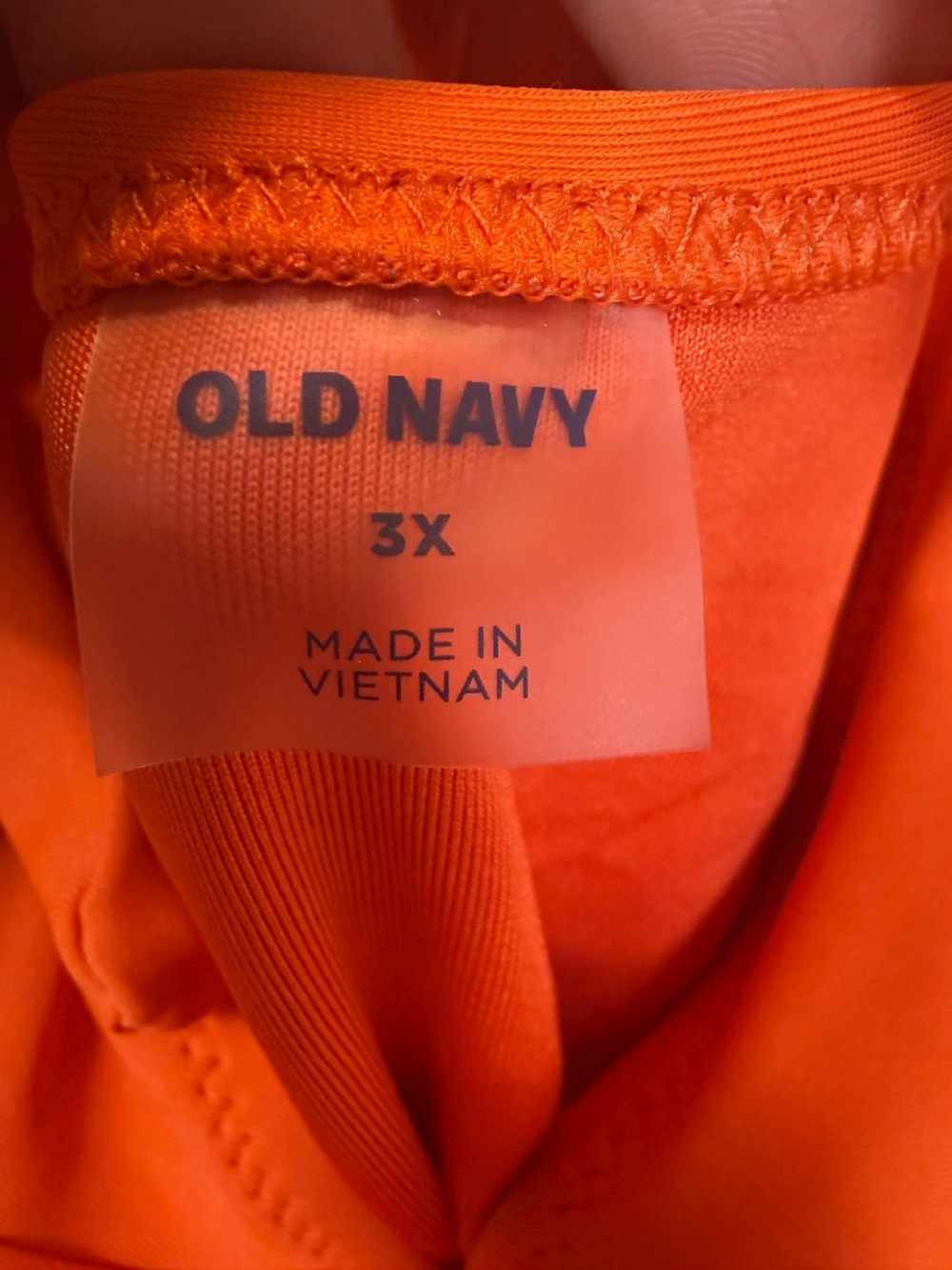 Old Navy Bathing Suit Womens Size 3X Orange One Piece Beach Deep Plunge - Picture 3 of 7